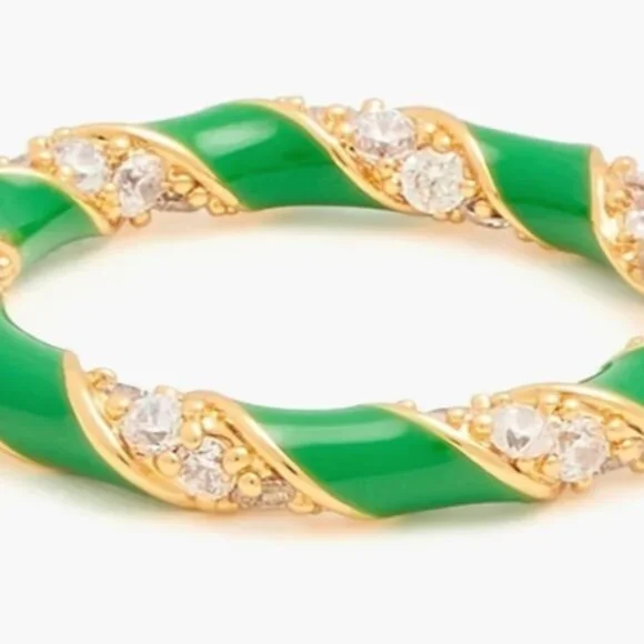 ZIMMERMANN Gold-tone, crystal and enamel ring - Picture 1 of 4